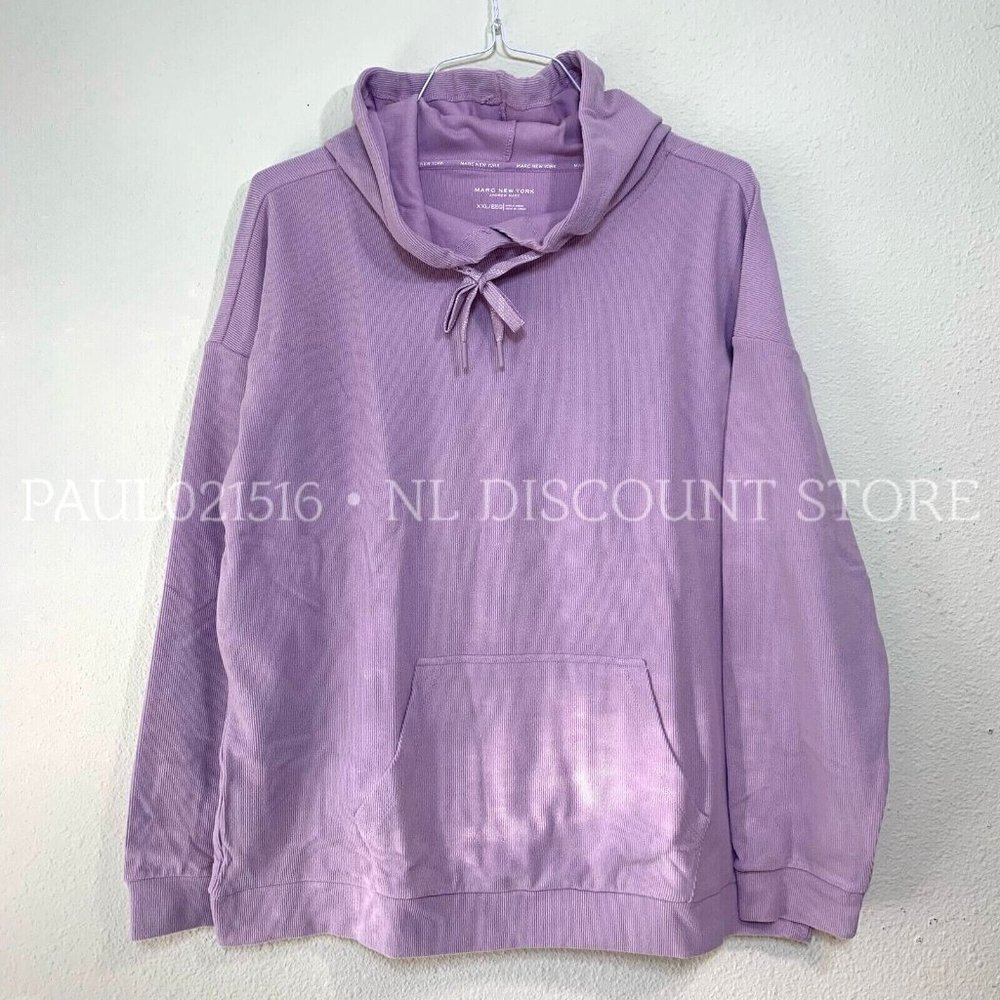 ANDREW MARC NEW YORK Ladies' Cozy Hoodie, Pink, Sizes XXL 2X